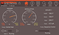 Concert Boiler Control - Dashboard